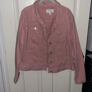 Pink jean jacket